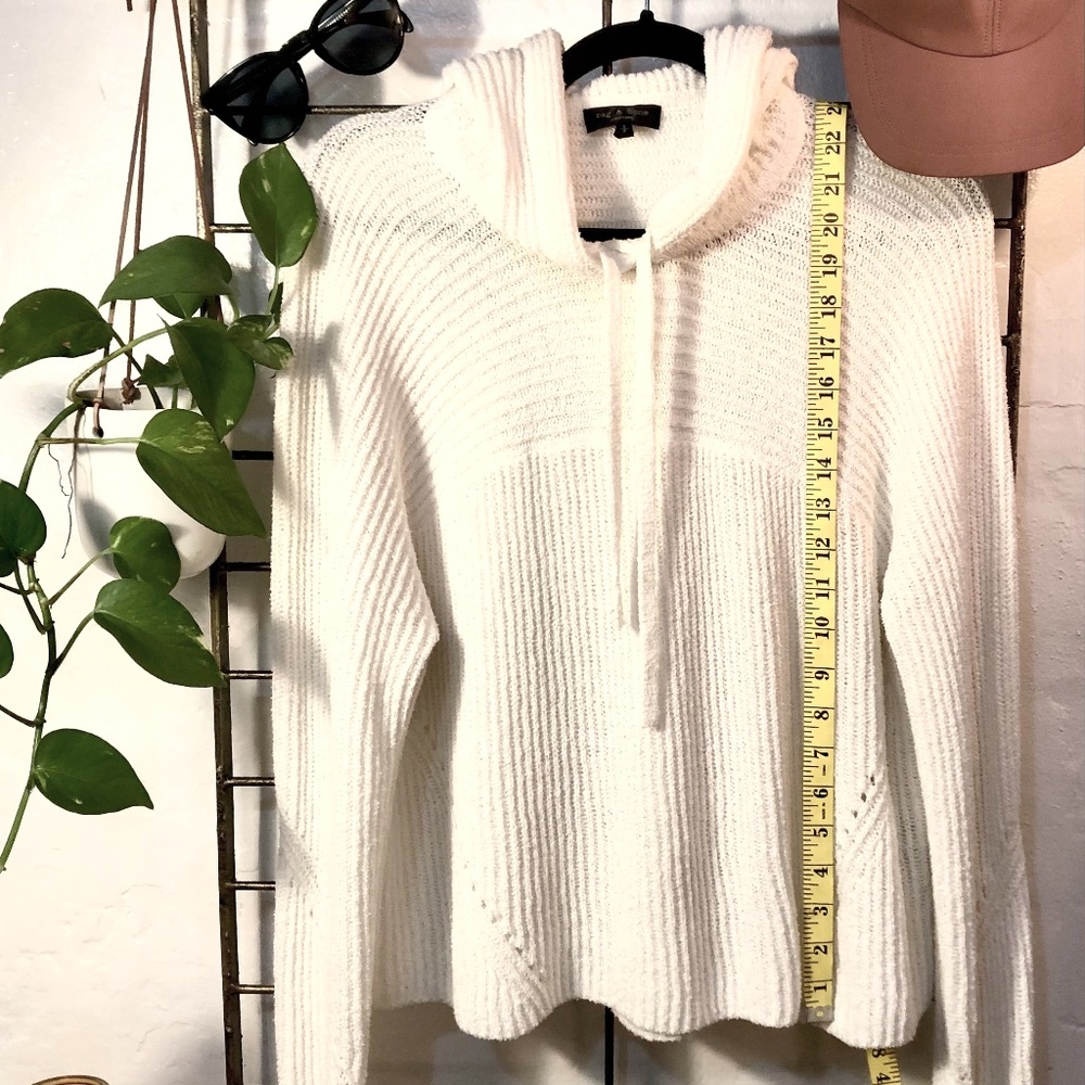 RAG & BONE Sunny ribbed-knit Hoodie